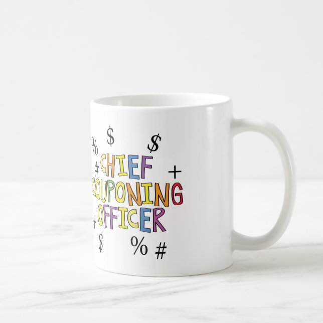 Leitender Couponing Beamter www.GrammarGumbo.com Kaffeetasse (Rechts)