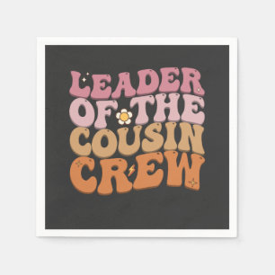 Leiter der Cousin Crew Groovy Retro Serviette