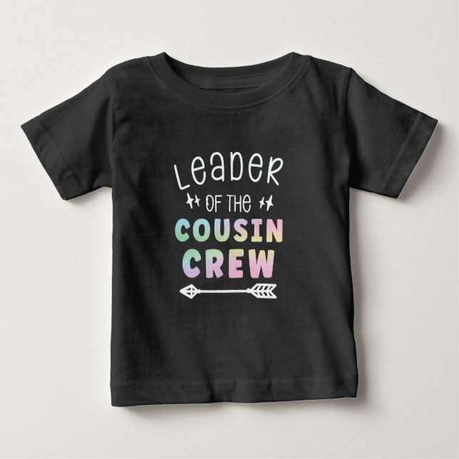 Leiter der Cousin Crew Kids Family Wiedersehen Mat Baby T-shirt (Vorderseite)