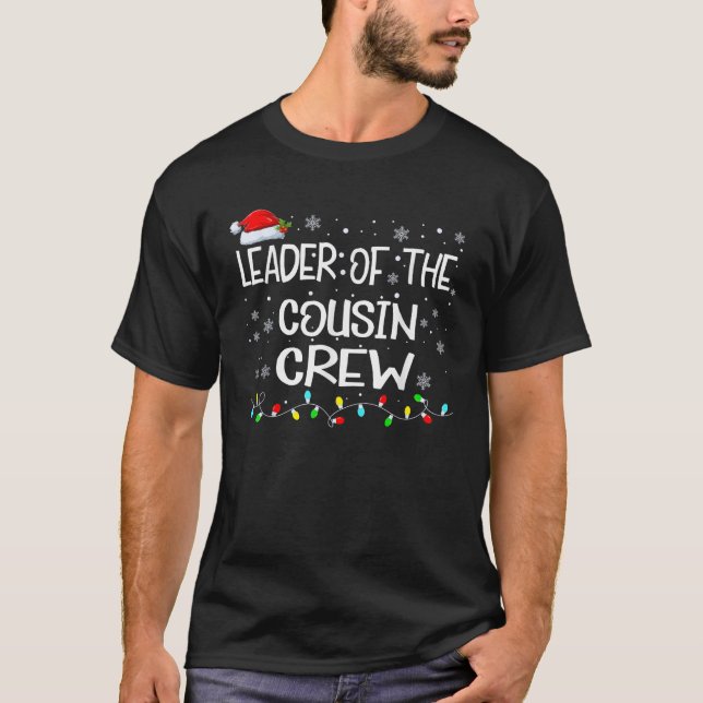 Leiter der Cousin Crew Kinder Weihnachtsfamilie Sq T-Shirt (Vorderseite)