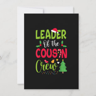 Leiter der Cousin Crew Weihnachtsfamilie Xmas Einladung