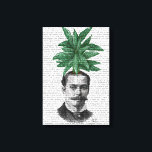 Leiter der Evergreen Head Pflanze Leinwanddruck<br><div class="desc">Mode und Figuration</div>