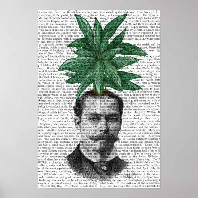 Leiter der Evergreen Head Pflanze Poster (Vorne)