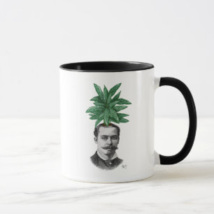 Leiter der Evergreen Head Pflanze Tasse