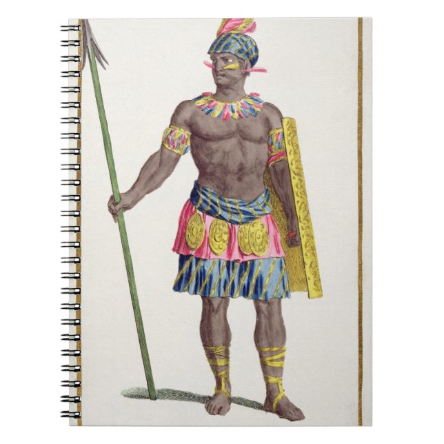 Leiter der Honduraner, 1780 (farbiger Stich) Notizblock (Vorderseite)