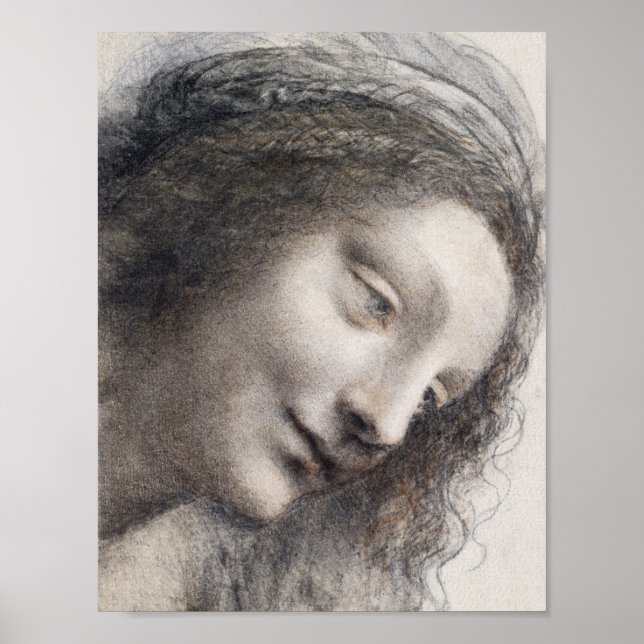 Leiter der Jungfrau von Leonardo da Vinci Poster (Vorne)
