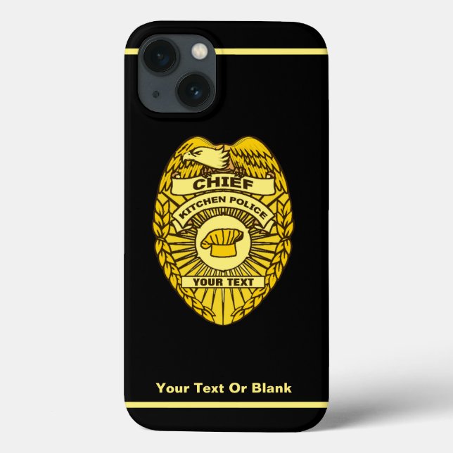 Leiter des Abzeichens der Polizei der Küche Case-Mate iPhone Hülle (Rückseite)