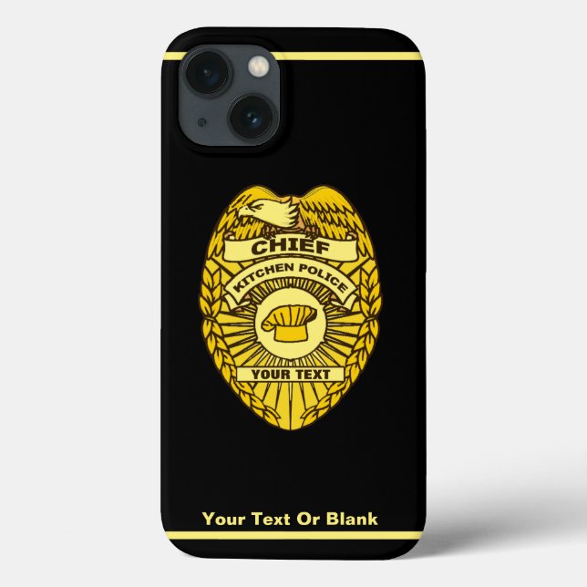 Leiter des Abzeichens der Polizei der Küche Case-Mate iPhone Hülle (Rückseite)