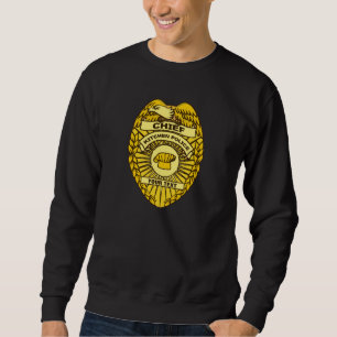 Leiter des Abzeichens der Polizei der Küche Sweatshirt