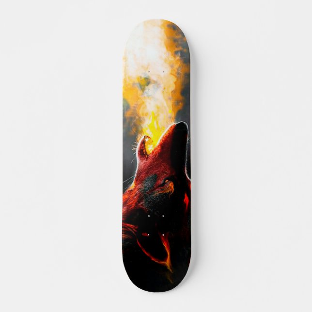 Leiter des aggressiven Feuerwehrwolfs Skateboard (Vorne)