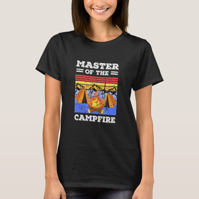 Leiter des Campingplatzes Camping Camper T-Shirt (Vorderseite)