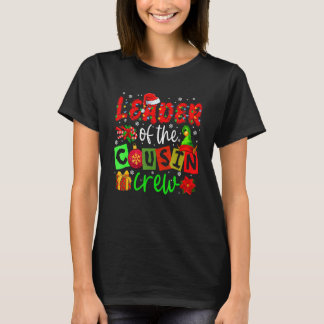 Leiter des Cousins Crew Weihnachtsleuchten Santa E T-Shirt