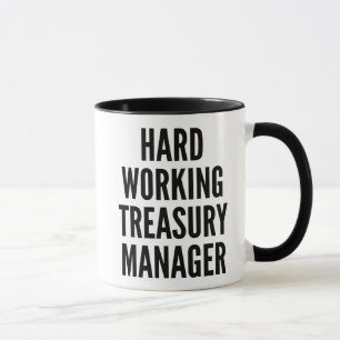 Leiter des hart arbeitenden Finanzministeriums Tasse