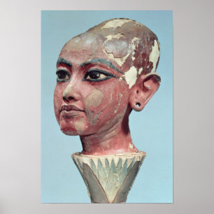 Leiter des Kinderkönigs Tutankhamun im Entstehen Poster