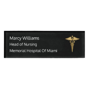 Leiter des Krankenpflegepersonals Namenschild