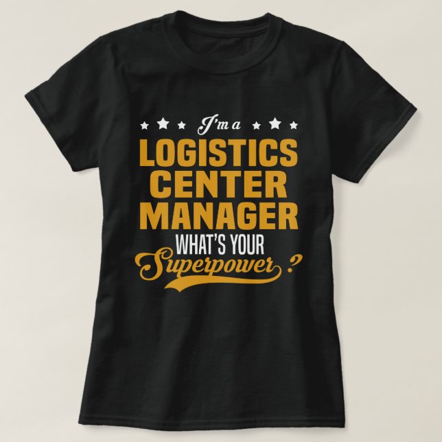 Leiter des Logistikzentrums T-Shirt (Design vorne)