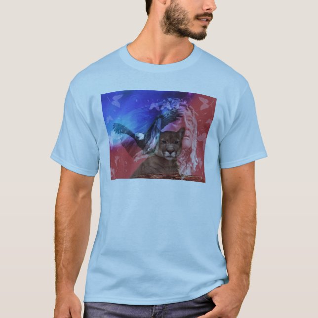 Leiter des nationalen Amerikanischen Ureinwohners T-Shirt (Vorderseite)