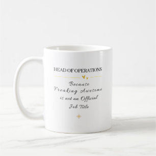 Leiter des Operationsbüros Zitat Kaffeetasse