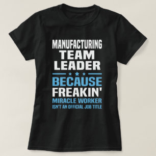 Leiter des Produktionsteams T-Shirt
