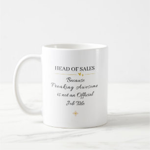 Leiter des Verkaufsbüros Zitat Kaffeetasse