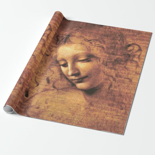 Leiter einer Frau La Scapigliata Leonardo Da Vinci Geschenkpapier (Ungerollt)