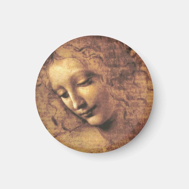 Leiter einer Frau La Scapigliata Leonardo Da Vinci Magnet (Vorne)