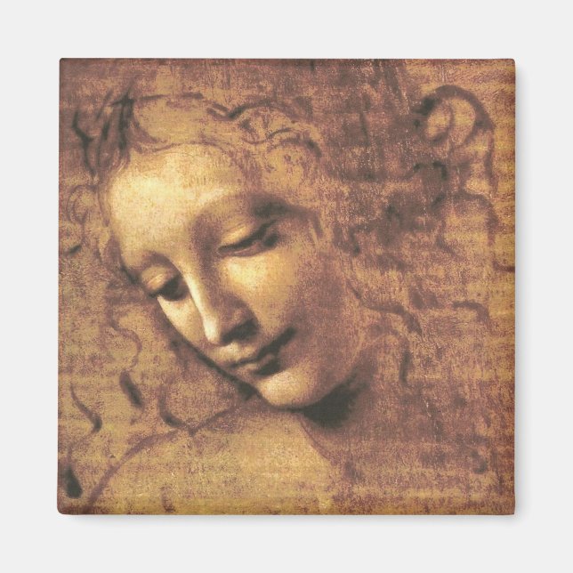 Leiter einer Frau La Scapigliata Leonardo Da Vinci Magnet (Vorne)