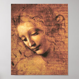 Leiter einer Frau La Scapigliata Leonardo Da Vinci Poster