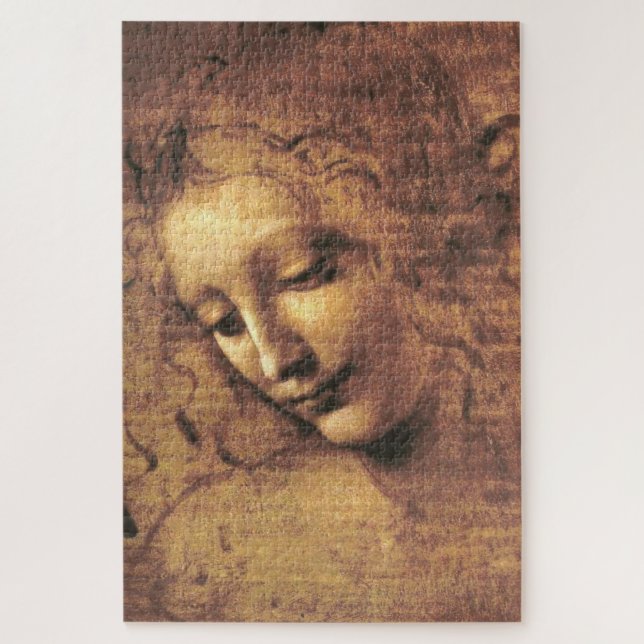 Leiter einer Frau La Scapigliata Leonardo Da Vinci Puzzle (Vertikal)