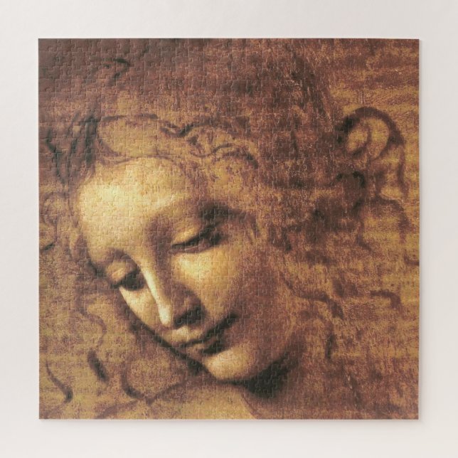 Leiter einer Frau La Scapigliata Leonardo Da Vinci Puzzle (Vertikal)