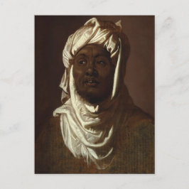 Leiter eines afrikanischen Mannes, der von Rubens Postkarte