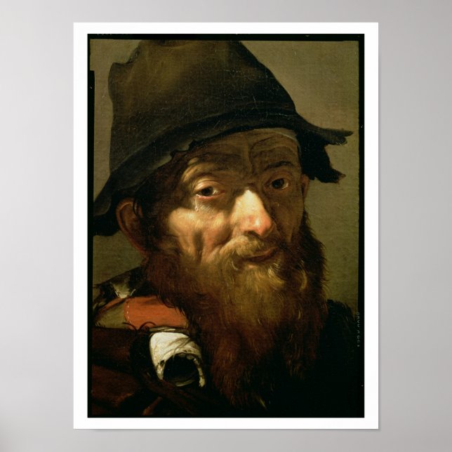 Leiter eines alten Mannes, Portrait eines alten M Poster (Vorne)