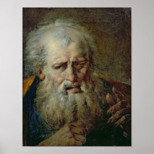 Leiter eines alten Mannes Poster