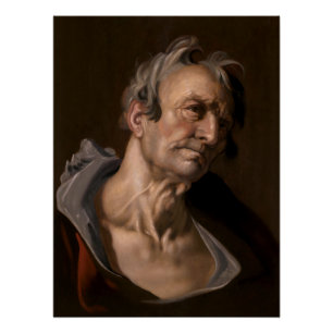 Leiter eines alten Mannes von Abraham Bloemaert Poster