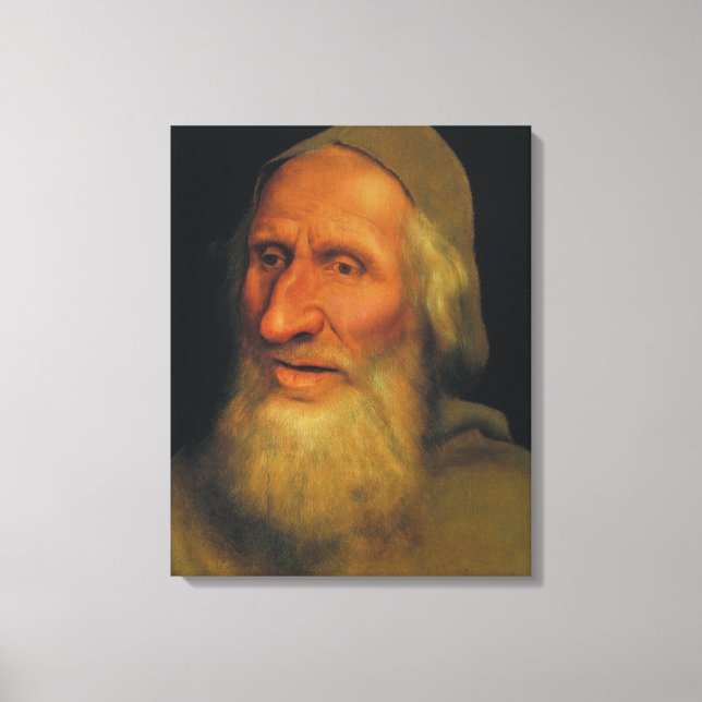 Leiter eines alten Mannes (von Quentin Metsys) Leinwanddruck (Vorderseite)