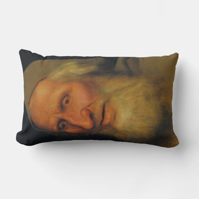 Leiter eines alten Mannes (von Quentin Metsys) Lendenkissen (Vorderseite)