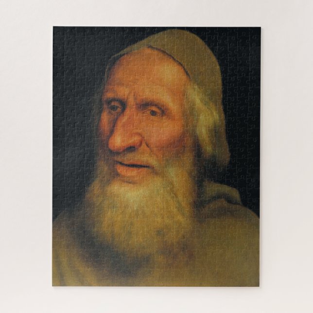 Leiter eines alten Mannes (von Quentin Metsys) Puzzle (Vertikal)