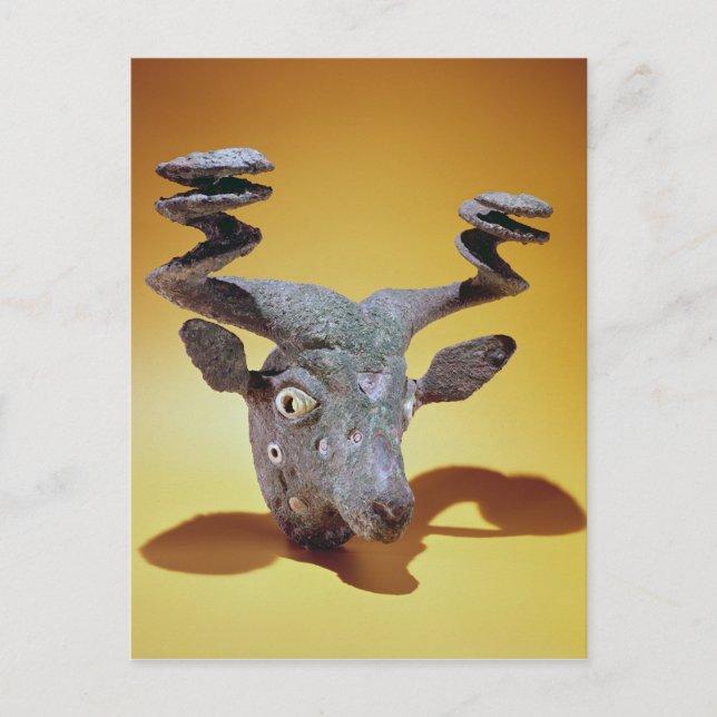 Leiter eines Bulls aus Irak, c.2000 v. Chr. Postkarte (Vorderseite)