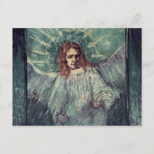 Leiter eines Engels, nach Rembrandt, 1889 Postkarte