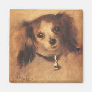 Leiter eines Hundes von Pierre Renoir, Vintage Kun Magnet