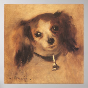 Leiter eines Hundes von Pierre Renoir, Vintage Kun Poster