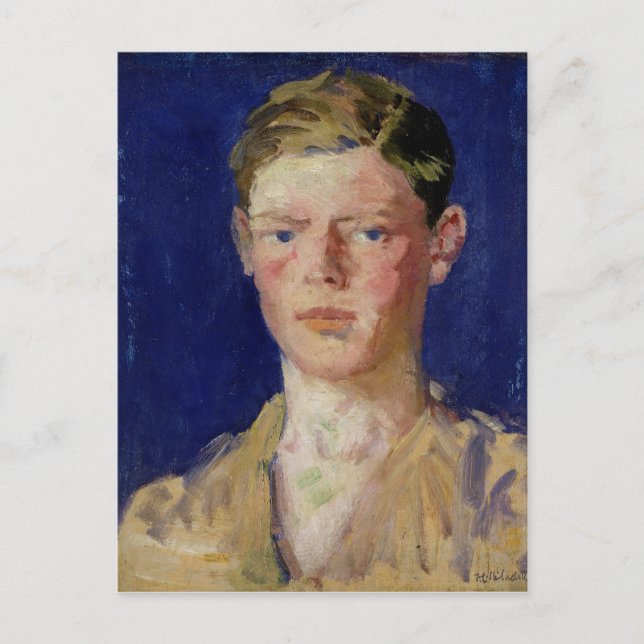 Leiter eines jungen Mannes Postkarte (Vorderseite)