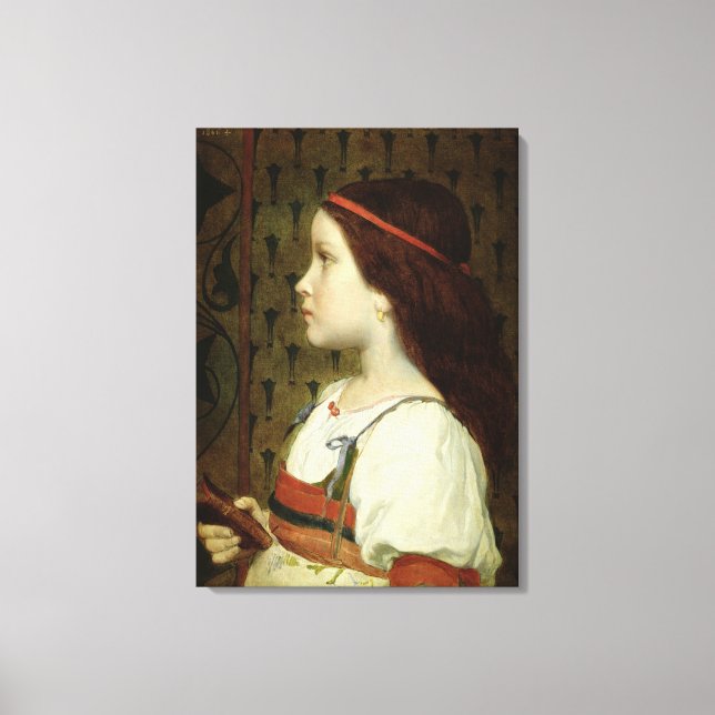 Leiter eines Kindes, 1866 Leinwanddruck (Vorderseite)