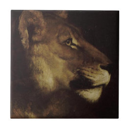 Leiter eines Löwen (Wildtier) Fliese