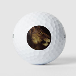 Leiter eines Löwen (Wildtier) Golfball