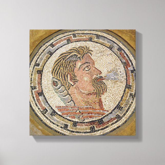 Leiter eines Mannes 2 Leinwanddruck (Vorderseite)