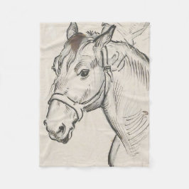 Leiter eines Pferdes (von Alfred Dehodencq) Fleecedecke