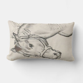 Leiter eines Pferdes (von Alfred Dehodencq) Lendenkissen