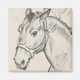 Leiter eines Pferdes (von Alfred Dehodencq) Magnet