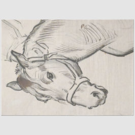 Leiter eines Pferdes (von Alfred Dehodencq) Seidenpapier